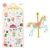 MIDORI 水彩和紙貼紙(NEW)-遊樂園