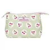 GREENGATE / Cherry berry pale green 化妝包 S