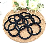 【Hera 赫拉】簡約環保清新超彈力髮圈(10入)-2色黑色