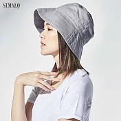 【ST.MALO】防曬涼爽亞麻棉帽-1689WHF亞麻灰