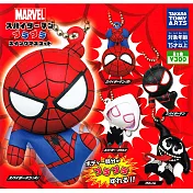 【日本正版授權】全套5款 蜘蛛人 造型吊飾 扭蛋/轉蛋 猛毒/女蜘蛛人 MARVEL 873713