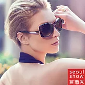 seoul show首爾秀 蜻蜓弧形腿太陽眼鏡UV400墨鏡 9511黑色
