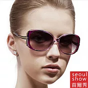 seoul show首爾秀 蜻蜓弧形腿太陽眼鏡UV400墨鏡 9511漸紫