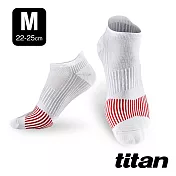 【titan】太肯 三鐵競速踝襪 M 白