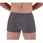 超彈力男士健康透氣內褲(3件組)深灰