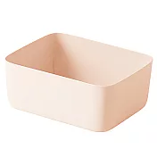 簡約無格造型收納置物盒米色