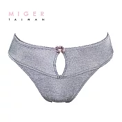 【MIGER密格內衣】古典時尚低腰三角內褲-台灣製-(編號：6918)FREE灰色