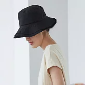 旅途原品_常青_原創設計全棉漁夫帽　黑色