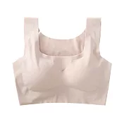 JDS@本舖-冰絲涼感無鋼圈內衣背心XL膚色