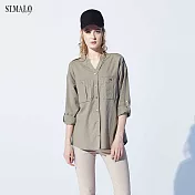 【ST.MALO】歐洲貴族經典天絲亞麻女襯衫-1931WSM松葉綠