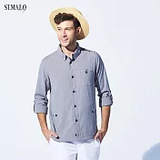 【ST.MALO】英倫雅痞天絲亞麻男襯衫-1953MSM謎霧灰