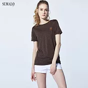 【ST.MALO】台灣製品牌原創抑菌吸排女T恤-1925WTM棕色