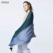 【ST.MALO】秘魯原裝引領趨勢羊駝四色披肩-1995WSF墨綠色