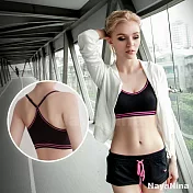【Naya Nina】運動內衣 輕運動Y字美背運動內衣S-XLS黑色