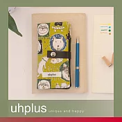 uhplus 信箋筆袋- 小萌柴日記(芥末綠)