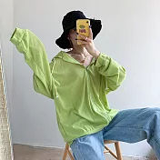 【那木】拉繩連帽親膚透氣防曬外套(3色)   FREE綠色