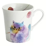 【和藍】水彩暈染陶瓷馬克杯 ‧波斯貓