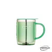 【THERMOcafe】凱菲不鏽鋼真空隔溫杯0.35L(DOM-350SH-LGR)粉綠色