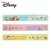【日本正版授權】迪士尼公主 雙面刻度直尺 15cm 直尺/塑膠尺 -小美人魚