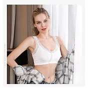 JDS@本舖-日系蕾絲性感美背無鋼圈內衣白色