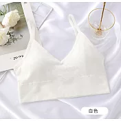 JDS@本舖-爆款大U美背裹胸無縫打底內衣白色