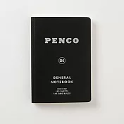 【HIGHTIDE】Penco經典軟皮方眼筆記本B6 ‧黑