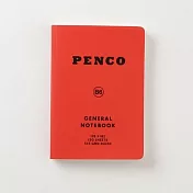 【HIGHTIDE】Penco經典軟皮方眼筆記本B6 ‧紅