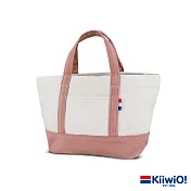 Kiiwi O! 輕便隨行系列帆布托特包 ANNE 粉/白