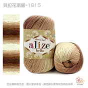 貝拉花漸層夏紗-1815淺咖啡