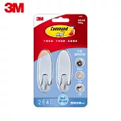 3M無痕透明掛鉤-中型