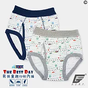 台灣製男童星星貨車全印三角褲(2件組/不挑色)SS