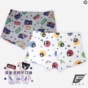 台灣製男童雙款黑熊四角褲(2件組/不挑色)SS
