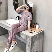 【KISSDIAMOND】仙女宅宅懶人休閒涼感居家運動2件套(上衣+短褲or上衣+長褲/6 F均碼可選)FREE上衣+長褲/仙小粉