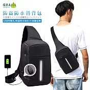 【倍麗森Beroso】韓版簡約風多功能防水防盜可充電多功能15吋後背包-BE-G00003-兩色任選黑色