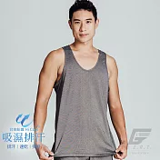 GIAT 輕盈速乾吸濕排汗背心M無印黑