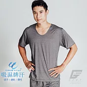 GIAT 輕盈速乾吸濕排汗短袖上衣M無印黑