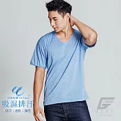 GIAT 輕盈速乾吸濕排汗短袖上衣M天空藍