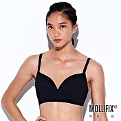 Mollifix瑪莉菲絲 A++極簡可調肩帶美胸BRA (黑)S