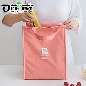 【OMORY】大容量長形便當袋-粉色