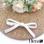 【Hera 赫拉】日系甜美金屬磨砂蝴蝶結髮夾/髮飾-2款 (合金)磨砂銀