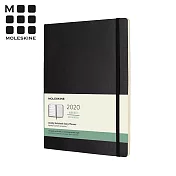 MOLESKINE 2020經典週記手帳12M(XL型/軟皮) -黑