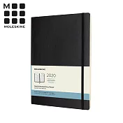 MOLESKINE 2020經典月間手帳12M 軟皮(XL型) -黑