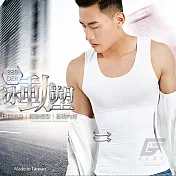 GIAT 280D涼感直塑機能內搭背心M純白