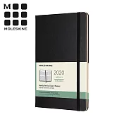 MOLESKINE 2020直式週記手帳12M(L型) -黑