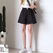 【MsMore】比利時香車樂游活潑寬鬆棉麻涼爽短褲#104707M黑