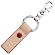 MONDAINE 瑞士國鐵 勾環真皮鑰匙圈-原色