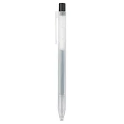 【MUJI 無印良品】自由換芯按壓滑順膠墨筆 /黑0.5mm