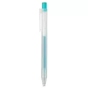 【MUJI 無印良品】自由換芯按壓滑順膠墨筆 /青蔥綠0.5mm