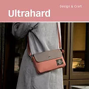 Ultrahard Masterpiece Map雙層斜背包-灰粉
