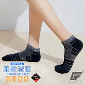 GIAT台灣製花紗萊卡機能氣墊襪(男女適穿)F花紗黑2雙